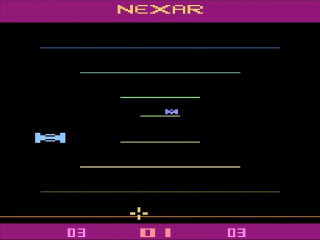 Nexar title screen for Atari 2600